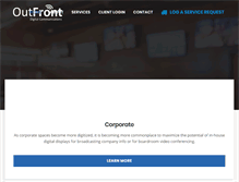 Tablet Screenshot of outfrontdigital.com